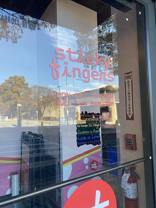Interior to the Right Once Inside Buildingg  at Sticky Fingers Bakery in Washington