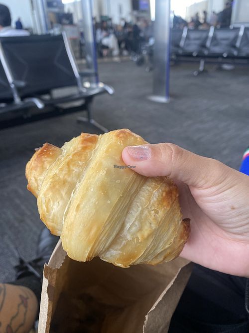Croissant 🥐 Enjoyed at the Airport - Fluffy and Satisfying 💕  at Sticky Fingers Bakery in Washington