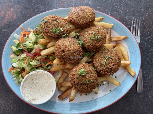 Falafel Delight (without Tahini)  at Yafa Cafe in Winnipeg