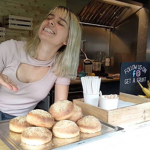 Freshly baked vegan buns hand made daily to make the burgers taste even better! at Enjoy Moon in Oslo
