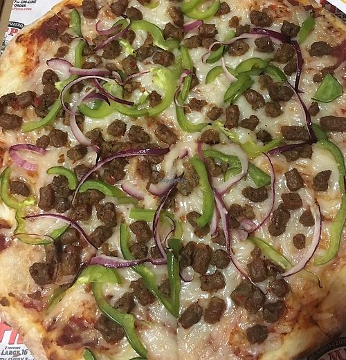 Vegan pizza delivery  at Big Mama's & Papa's Pizzeria - Little Armenia in Los Angeles