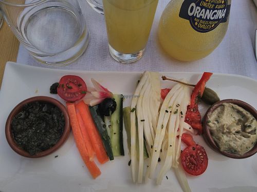 Promising entree at L'Olive in Saint-tropez