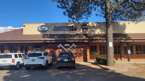 Outside at Grand Canyon Brewing + Distillery in Flagstaff