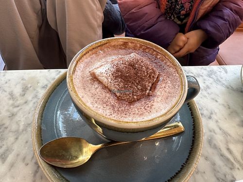 Hot cocoa   at Cutter & Squidge in London