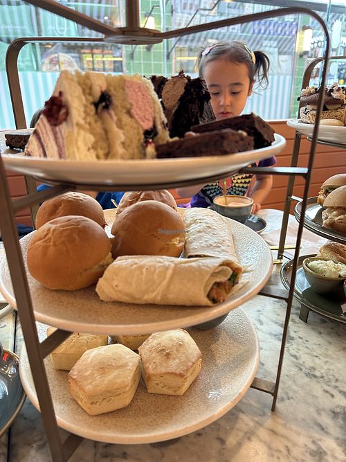 Vegan afternoon tea  at Cutter & Squidge in London