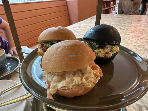 Vegetarian sandwichess  at Cutter & Squidge in London