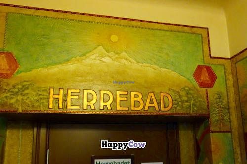 In the hallway at Vega Fair Food in Oslo