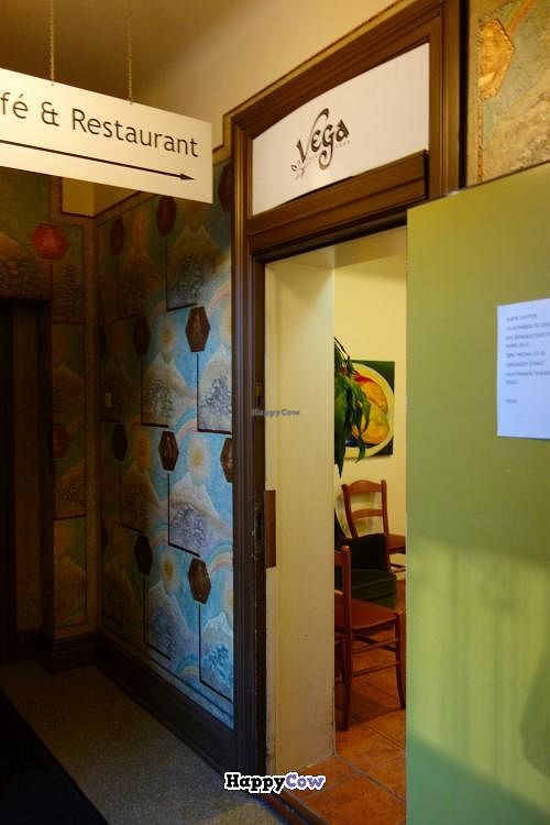 entrance of the restaurant at Vega Fair Food in Oslo