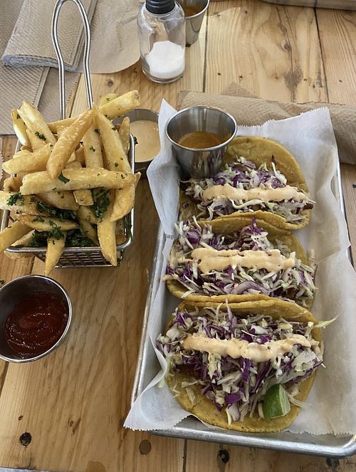 Tacos y fritas   at Earth Plant Based in Phoenix