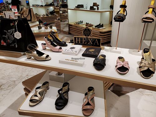 Some vegan shoes at HEXA - Emporium Department Store in Bangkok