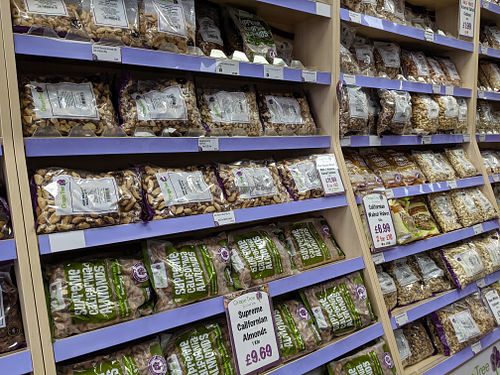 packaged bulk foods at Grape Tree in Poole