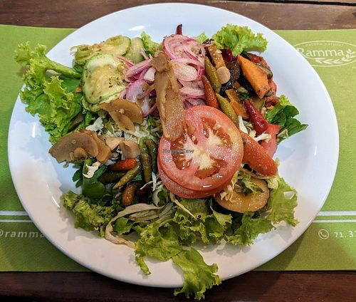 On a vegetables-only diet at the moment, there's a wide choice of options. There are many more cooked foods also, though I can't eat them at the moment! at Ramma - Barra in Salvador