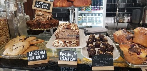 Some of the vegan options at Grit Cafe in Goulburn