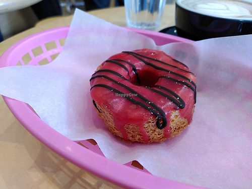Raspberry/Chocolate Veignet at Boneshaker Doughnuts in Paris