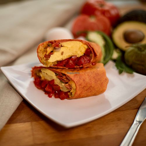 Veggie Breakfast Burrito. at Perkolator in Chicago