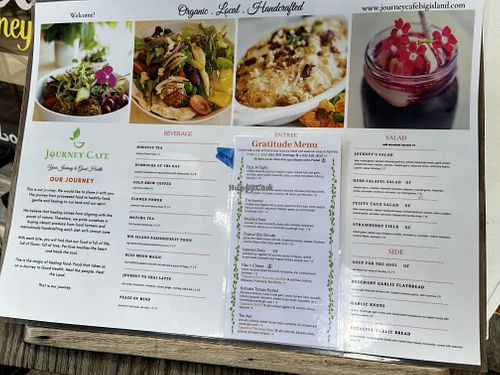 Full menu   at Journey Cafe in Kailua Kona