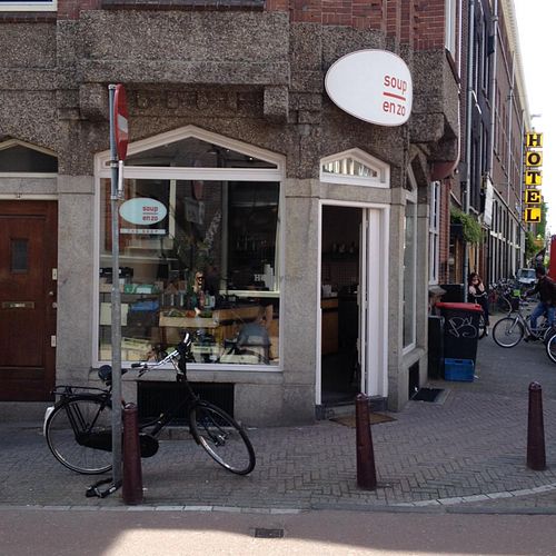 Outside at Soup En Zo - Jodenbreestraat in Amsterdam