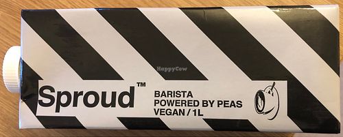 They stock and use a brand of pea protine milk that isn’t available in retail shops - very tasty 😋  at Guilt Free Pleasures in Hucknall