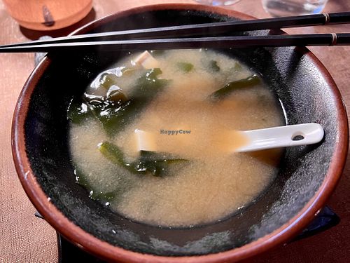 Miso soup 🍜   at Fvsion in Cortina D Ampezzo