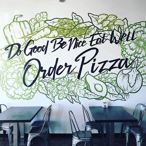 Wall at Jane's Pizzeria in Fountain Valley