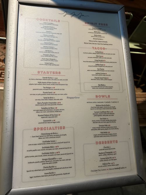 Menu  at Jajaja Mexicana - West Village in New York City