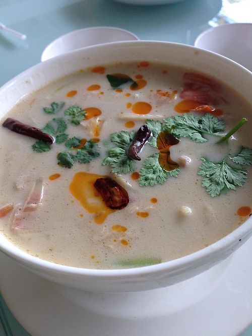 Tom kha at Loving Hut - Bang Kholaem in Bangkok