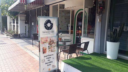 Outside at The Donut Cafe in Chiang Mai