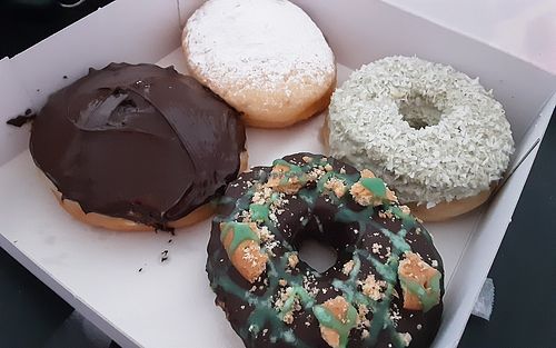 Selection at The Donut Cafe in Chiang Mai