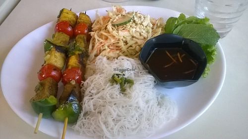 brochettes délices, 15.50€ at Loving Hut in Paris