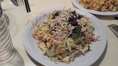 Salad at Loving Hut in Paris