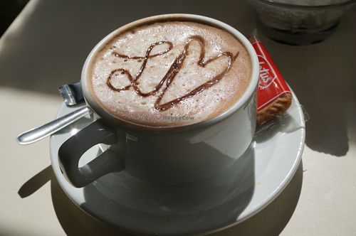 Hot Chocolate at Loving Hut in Paris