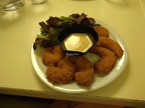 Vegan prawns at Loving Hut in Paris