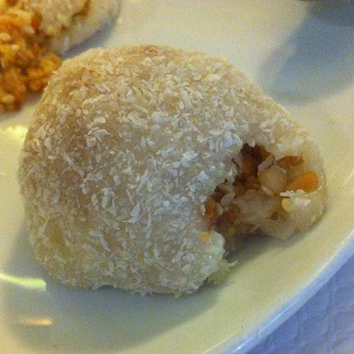 Vegan dessert at Loving Hut in Paris