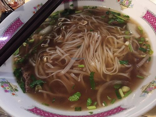 Pho at Loving Hut in Paris