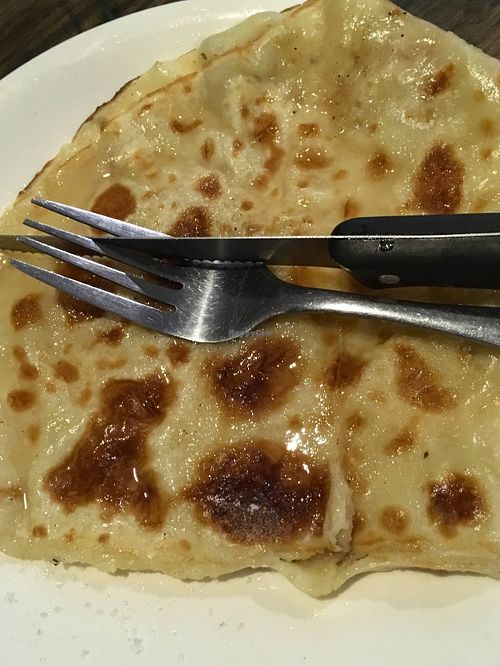 Vegan lemon sugar crepe at Little Windows in Pokhara