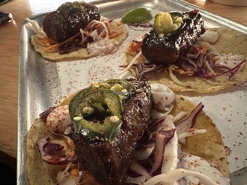 tacos  at Club Mexicana - Seven Dials in London