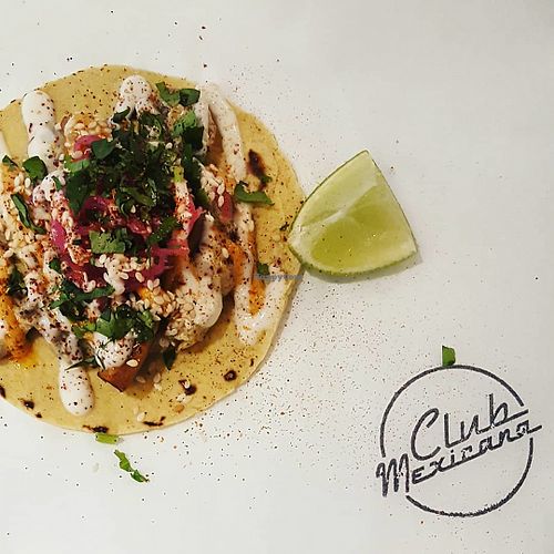 Mushroom and tofu taco  at Club Mexicana - Seven Dials in London