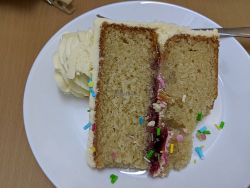 cake with buttercream icing at Vertigo - Jack Rosenthal in Manchester