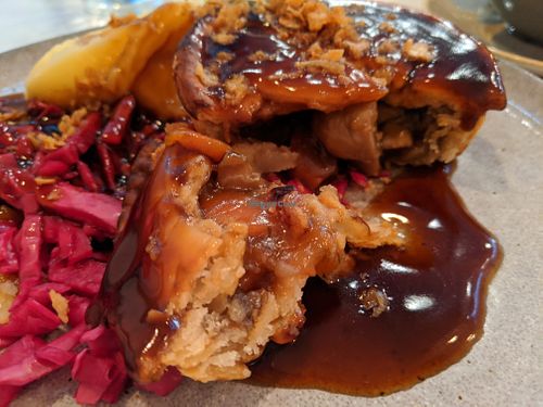 Mushroom bourguignon pie at Vertigo - Jack Rosenthal in Manchester