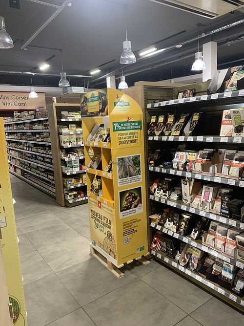 Inside the store  at Tra Di Bio in Corsica