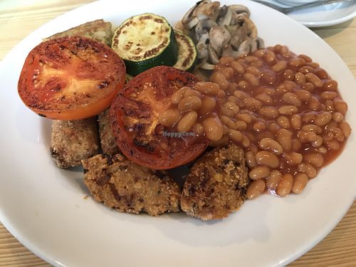 Woodhead vegan breakfast at Bank View Cafe in Stocksbridge