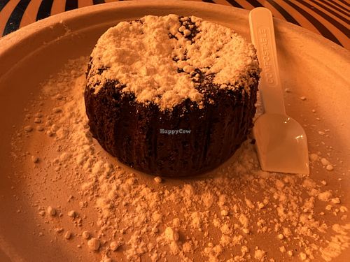 Chocolate lava cake   at Flower Burger in Florence