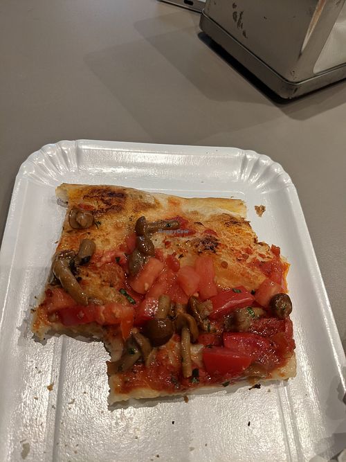 Mushroom and fresh tomatoes at Alice in Lucca