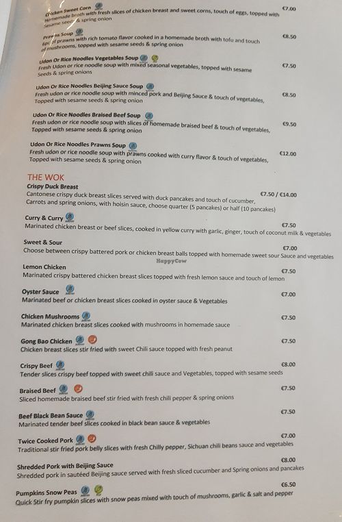 Menu 2 at Sesame in Valletta