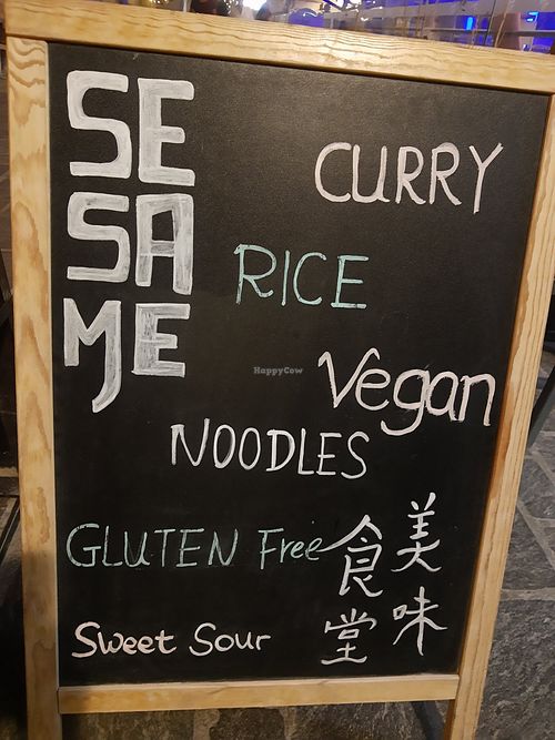 Sign at Sesame in Valletta