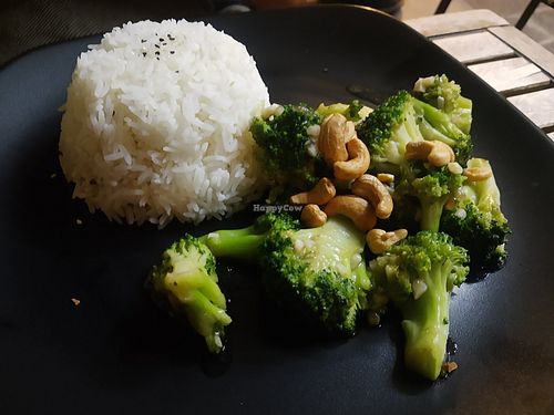This broccoli alone cost €6.80!!! Rice not included at Sesame in Valletta