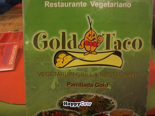 menu at Gold Taco in Mexico City