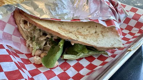 Chickpea Tuna Wrap  at Cosmic Veggies in Anacortes