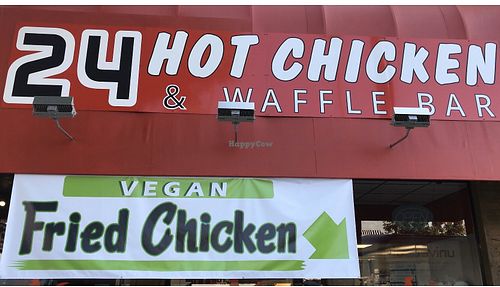 Storefront at 24 Hot Chicken & Waffle Bar in Studio City
