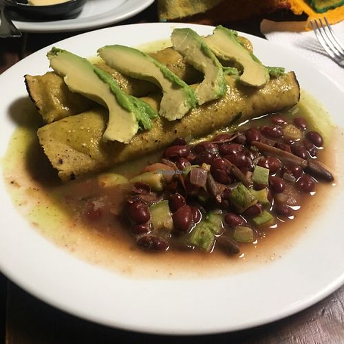 breakfast and beans  at La Casa del Pan in San Cristobal De Las Casas